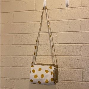 Polka dots mini barrel bag